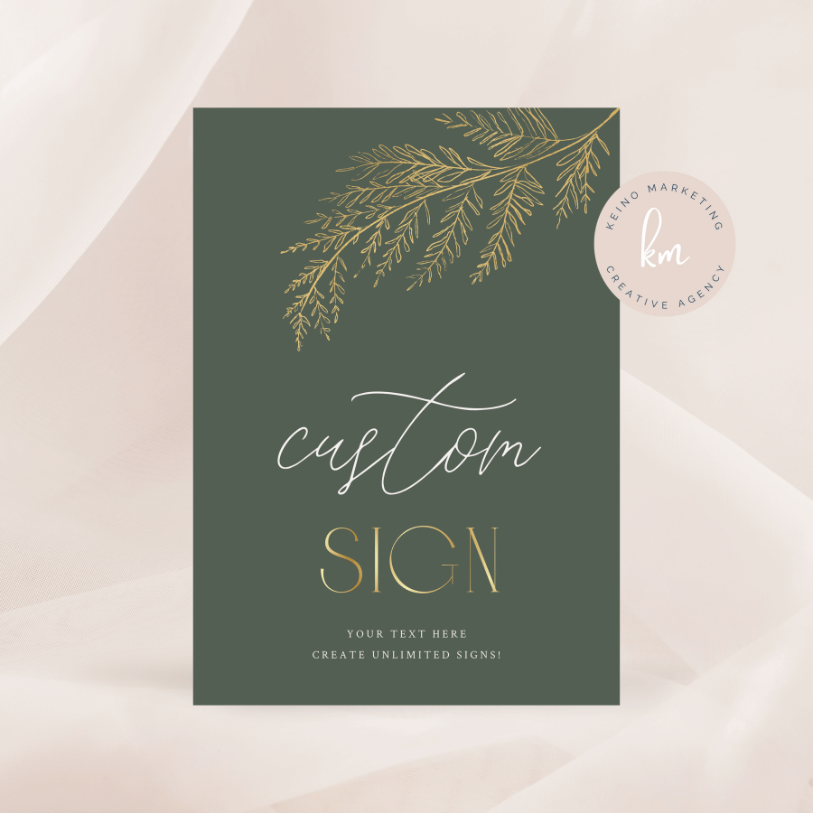 CUSTOM SIGN