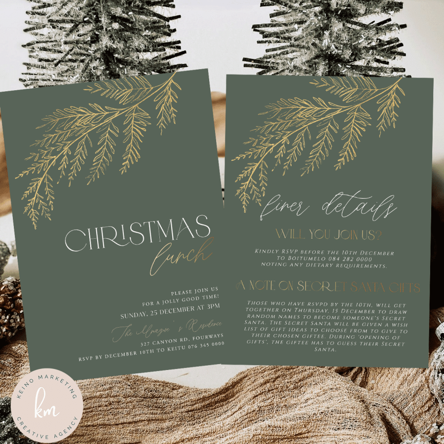 xmas lunch invitation